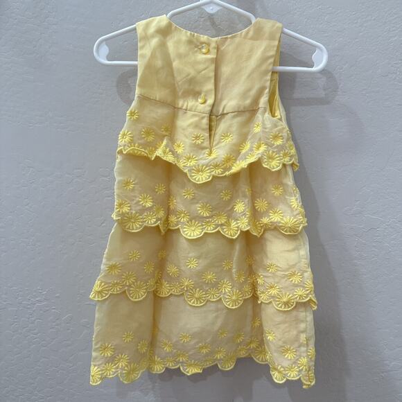 Janie and Jack Yellow Daisy Tiered Tank Dress - Picture 8 of 10